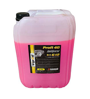 Антифриз VIPOIL Profi 40 G12 (20 кг) червоний -30 °C