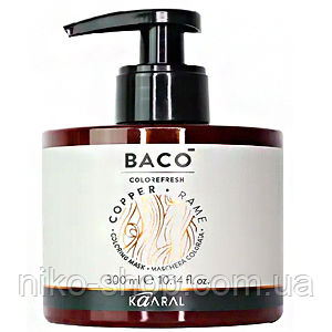 Kaaral Colorefresh Тонувальна  маска для волосся Copper (Мідний) 300 мл, фото 1