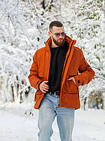 Мужская зимняя куртка фабричная,красивая и качественная фурнитура, капюшон отстегивается