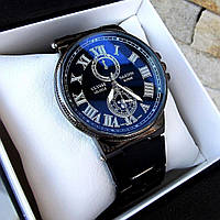 Мужские наручные часы Ulysse Nardin черные, часы для мужчин в подарочной коробке