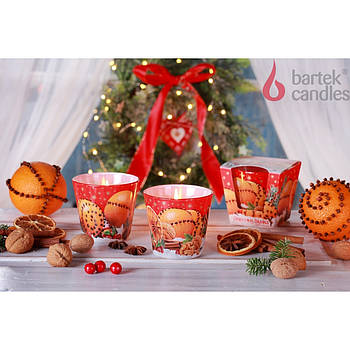 Свічки ароматизовані в склянці BARTEK Christmas Orange