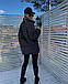 Жіноча стильна куртка пуховик стьобана легка зимова куртка тепла на підкладці синтепон 250 без капюшона, фото 2