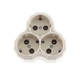 Мережевий трійник із заземленням "РОМАШКА" DS003