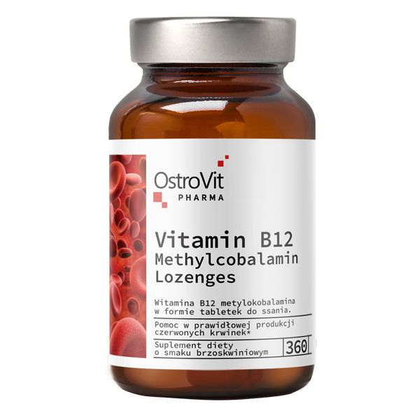 Vitamin B12 Methylocobalamin Lozenges OstroVit Pharma 360 таблеток, фото 1