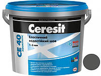 Фуга Ceresit CE 40 Aquastatic Эластичный водостойкий шов 2кг серый 7