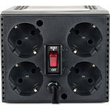 Стабілізатор Powercom TCA-600, 4*Schuko, напольний, однофазний, 300Вт, 600VA, 176 В - 264 В, 1.6 кг, фото 2