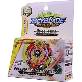 Блійд Beyblade Screw Trident 8B. Wd B-103 з ручкою і пучковим встановленням