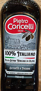 Оливкова олія Pietro Coricelli Olio Extra Vergine di oliva перший холодний віджим Італія 750 мл