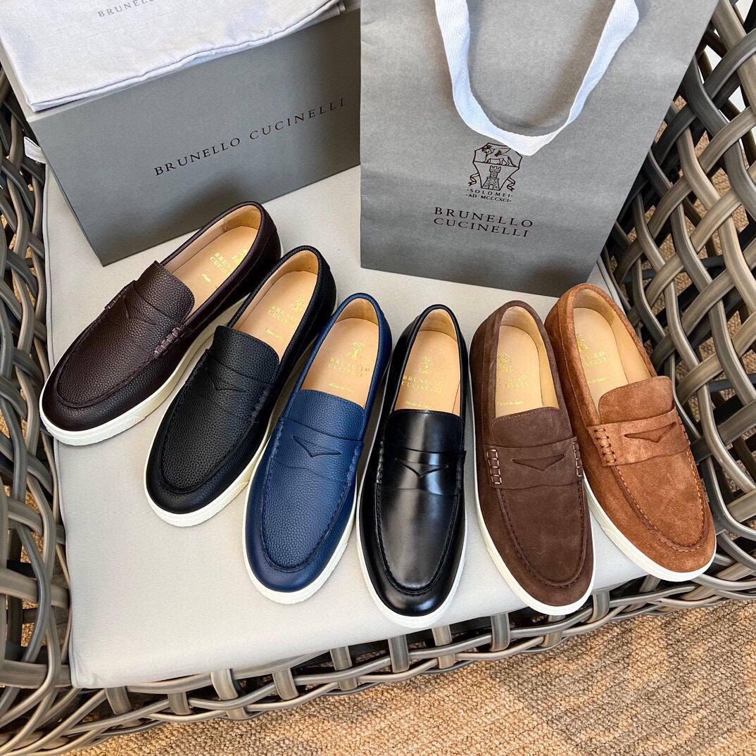 Чоловічі шкіряні  пенні-лофери