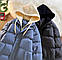 Жіноча стильна куртка пуховик стьобана легка зимова тепла куртка з вшитим капюшоном синтепон 250, фото 8