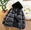 Жіноча стильна куртка пуховик стьобана легка зимова тепла куртка з вшитим капюшоном синтепон 250, фото 2