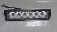 Светодиодная LED фара 18Вт (светодиоды 3w х6шт) (150мм*38мм*40мм)