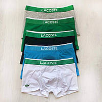 Мужские трусы lacoste 5 штук, Мужские трусы боксеры Lacoste в подарочной коробке