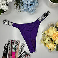 Женские стринги Victoria's Secret фиолетовые, Привлекательные женские стринги Виктория Сикрет