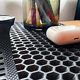 Килимок органайзер для робочого столу, підкладка на робочий стіл 50х30 см OSPORT (R-00026) Чорний, фото 4