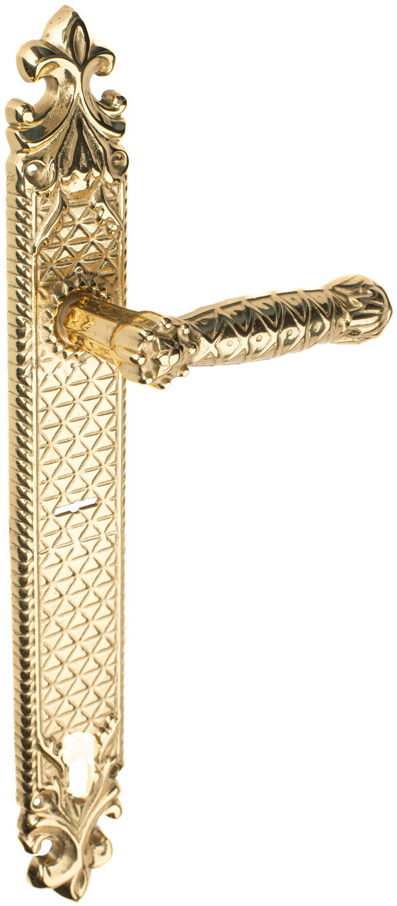 Ручки дверні на планці UNO BAROCCO STELLA 750 TWO KEY LOCK