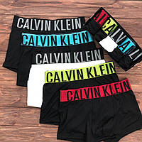 Качественные мужские трусы Calvin Klein intense 5 шт, Набор мужских трусов боксеров calvin klein в коробке L