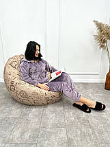 Махровий жіночий костюм-піжама "Palmira"| Батал, фото 2