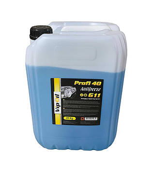 Антифриз VIPOIL Profi 30 G11 (20 кг) синій -30 °C