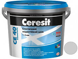 Фуга Ceresit CE 40 Aquastatic Еластичний водостійкий шов 2кг природно-білий 3