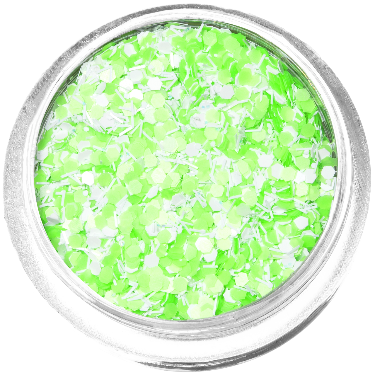 Конфеті для дизайну K-05, салатово-білий мікс