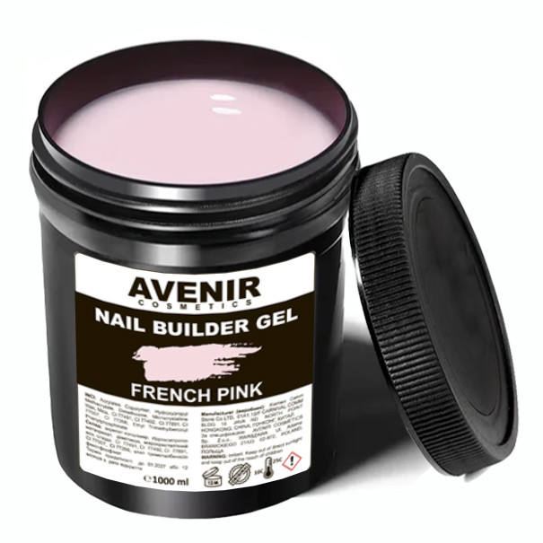 Гель для нарощування Avenir French Pink Френч Пінк 1 кг