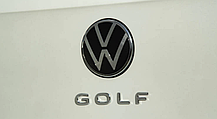 Емблема напис GOLF VW (Фольцваген) NEW type - Хром 155x20 мм, фото 6