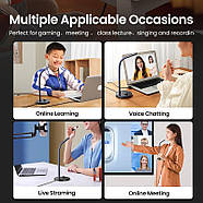 Настільний мікрофон з шумопоглинанням всеспрямований UGREEN Desktop USB Microphone (чорний) CM564, фото 5