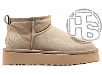 Женские угги UGG Classic Ultra Mini Platform Boot Sand 1135092-SAN