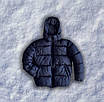 Куртка зимова чоловіча пуховик темно-синій теплий з капюшоном біо пух, фото 4