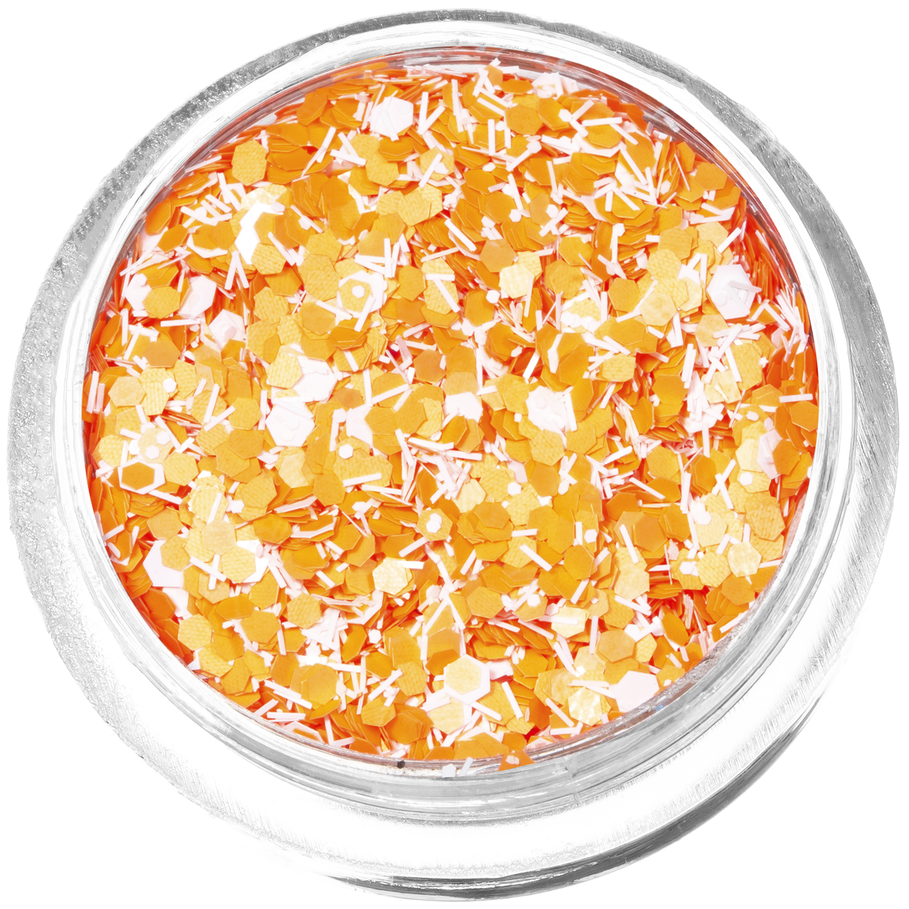 Конфеті для дизайну K-06, жовтогарячо-білий мікс