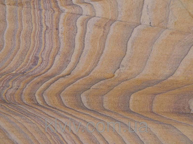 Сляби повнопиляні шліфовані з індійського пісковика "Indian Wood" KLVIV товщ.3см