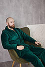 Домашній чоловічий костюм МАХРА ЖАКЕТ+ШТАНЦІ ТОМІКО СМАРАГД, фото 3