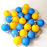 Ялинкові прикраси червоні 12 шт 6 см | Ялинкові кульки 6 см | Іграшки  на ялинку, фото 3