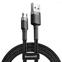 Кабель Baseus Cafule Cable USB For Micro 2.4A 1m Gray+Black