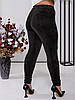 Жіночі дуже зручні лосини велюру на хутрі розміри норма й батал, фото 7