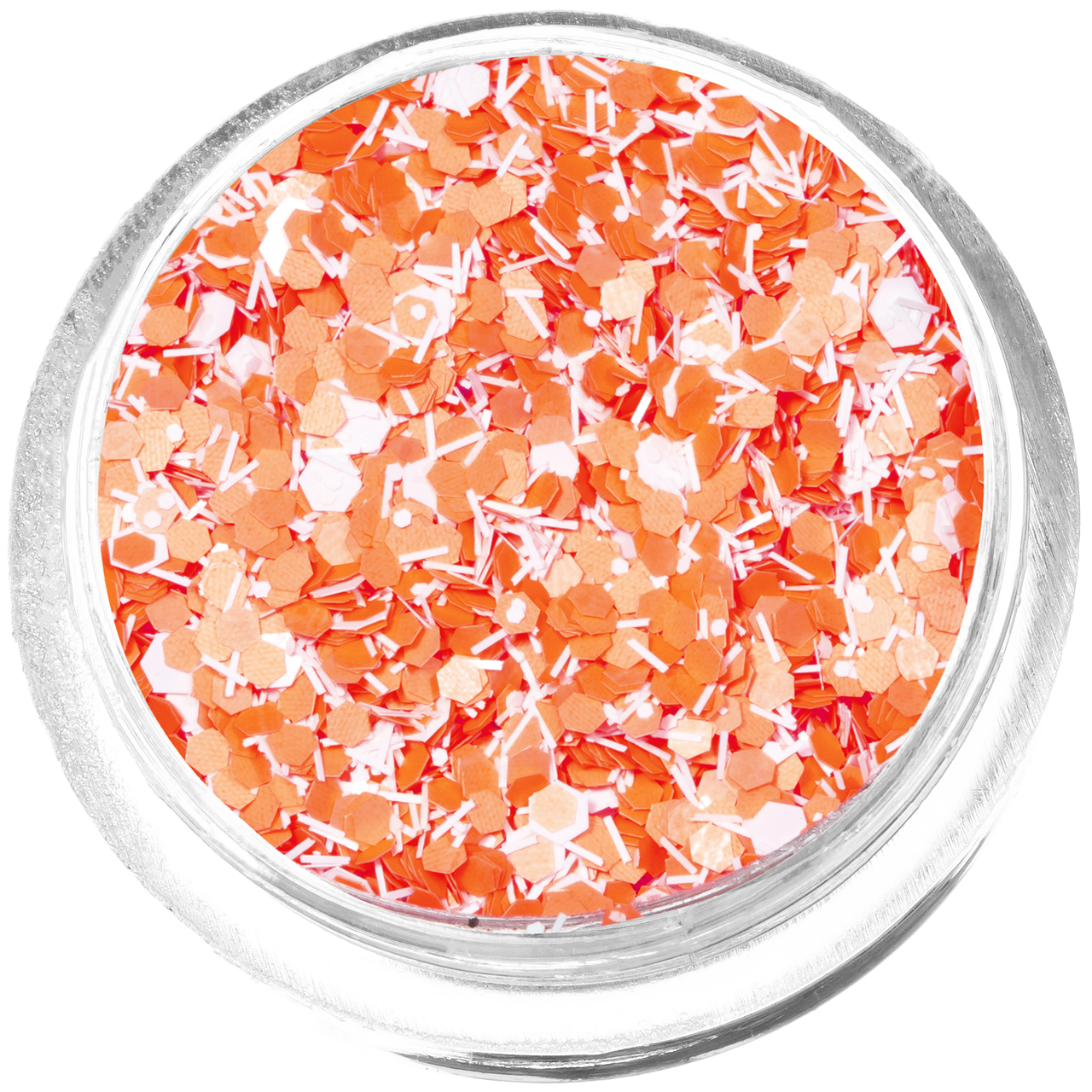 Конфеті для дизайну K-07, коралово-білий мікс