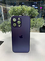 Матовий скляний чохол для iphone з magsafe, Скляний кейс накладка для iphone 14 pro max deep purple