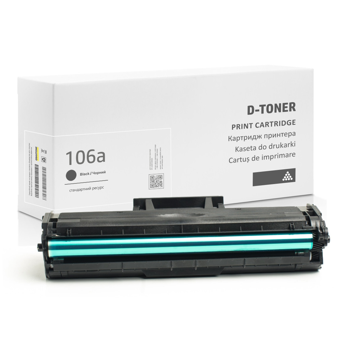 Сумісний картридж HP 106A Black (W1106A), 1000 стор., аналог від Gravitone