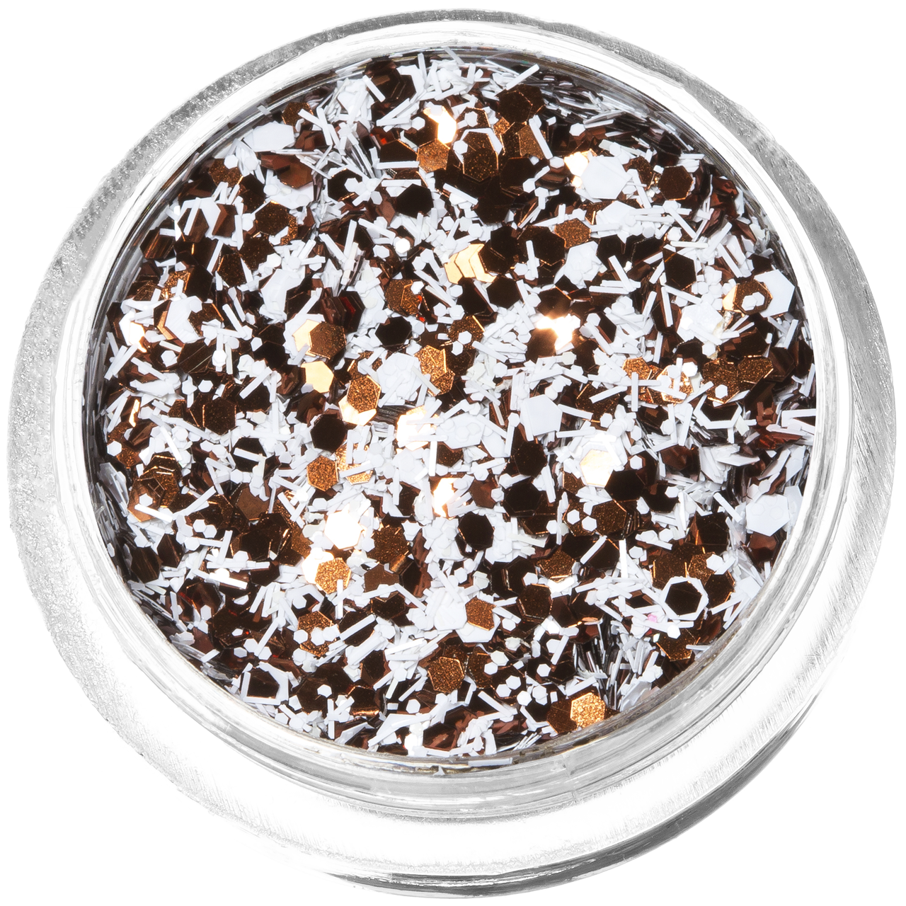 Конфеті для дизайну K-09, бронзово-білий мікс