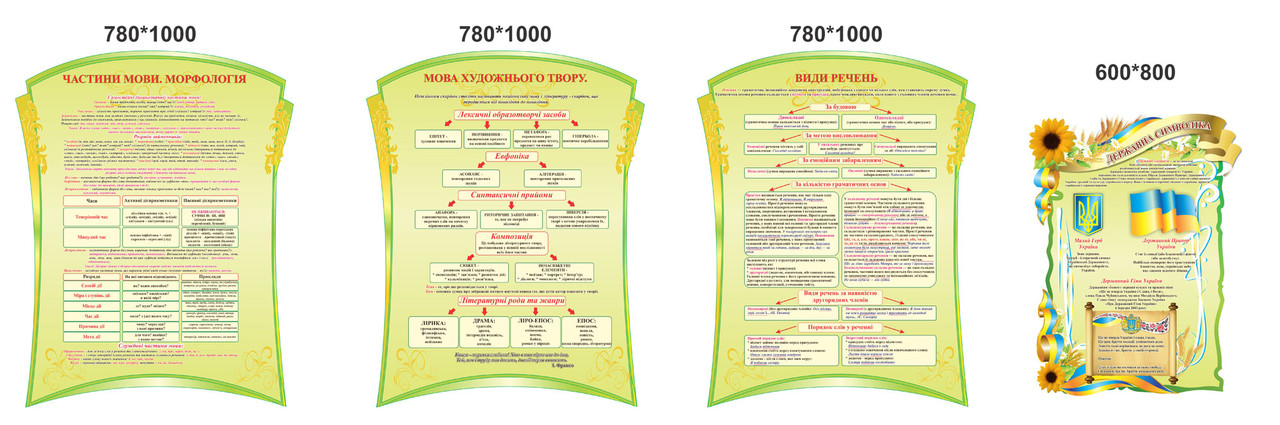 Стенди в кабінет "Української мови", фото 1