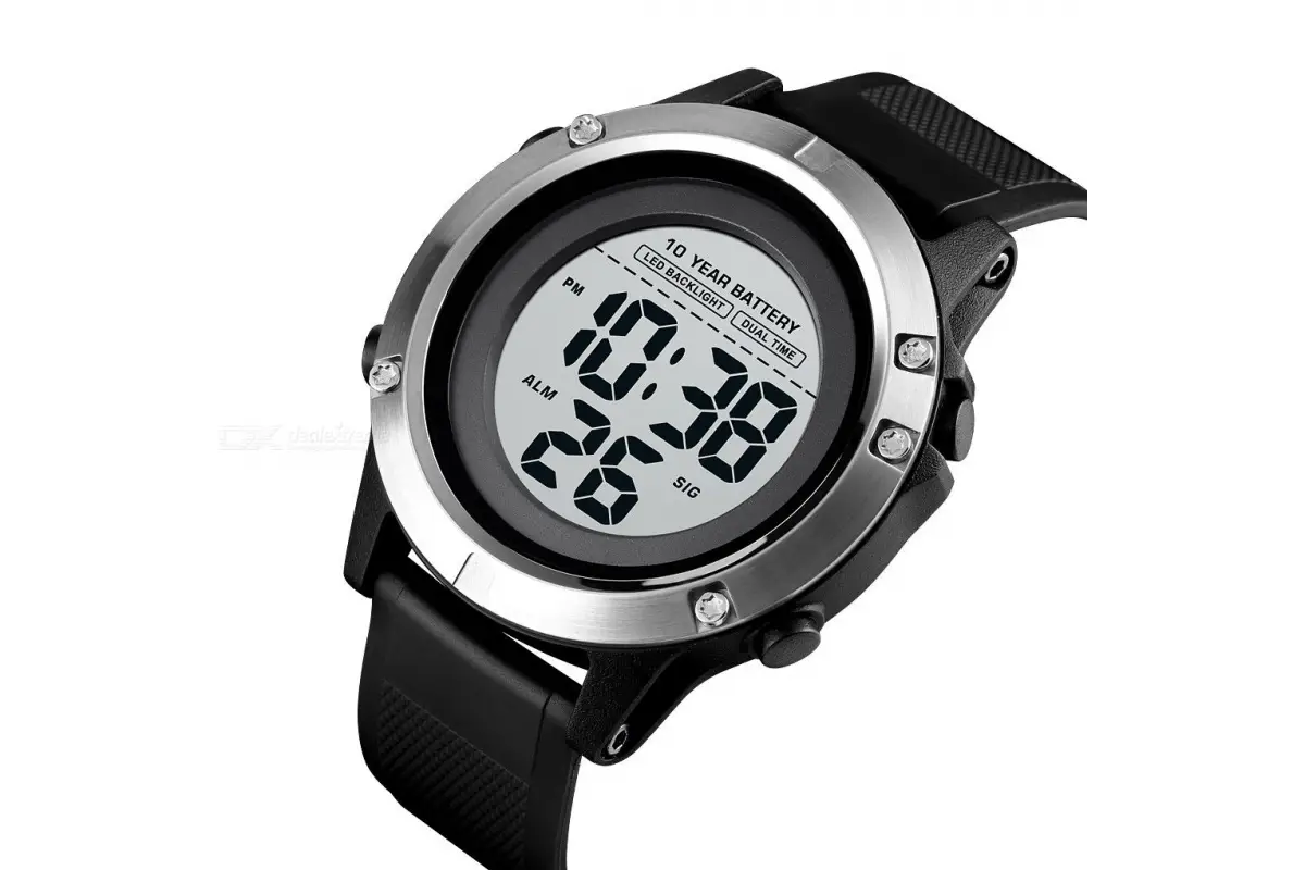 Спортивные наручные часы Skmei 1518 (Черные) - фото 3 - id-p2040364272
