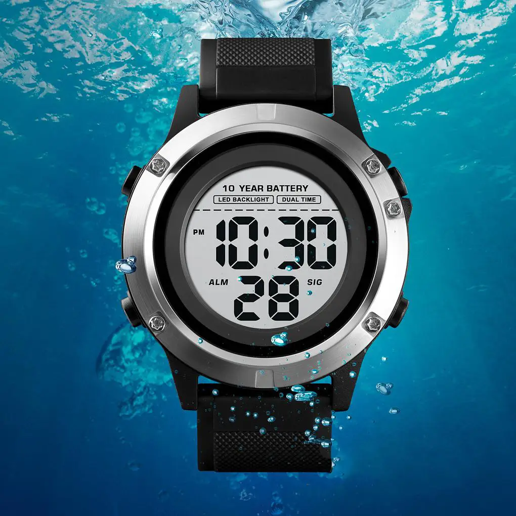 Спортивные наручные часы Skmei 1518 (Черные) - фото 5 - id-p2040364272