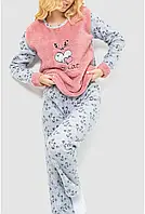 Женская теплая махровая пижама кофта и штаны Стильный комплект для дома M L XL 2ХL