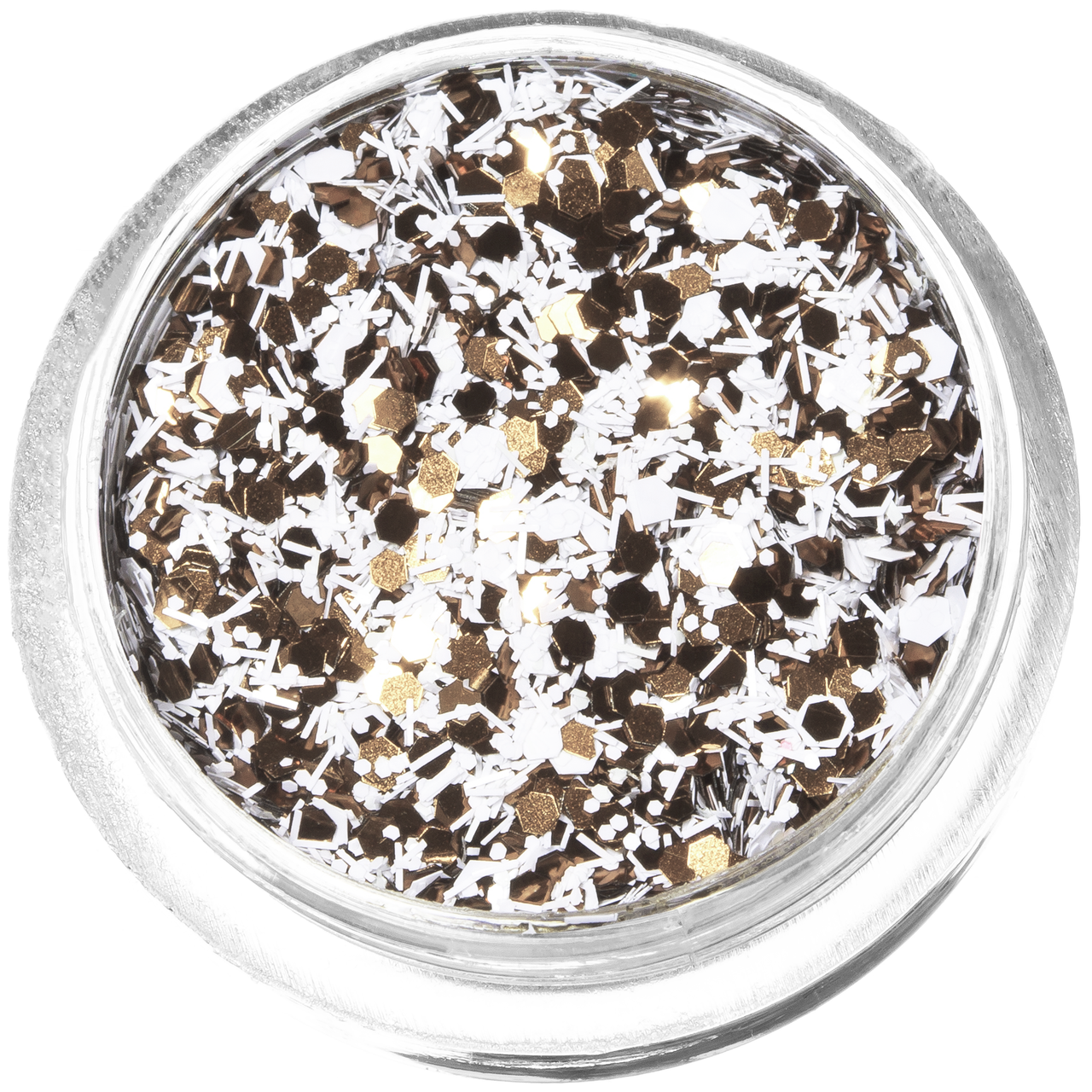 Конфеті для дизайну K-10, світло-бронзовий білий мікс