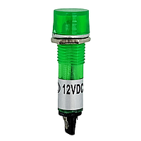 Панельний сигнальний індикатор XD10-3, od = 10 mm, 12 V (зелений)