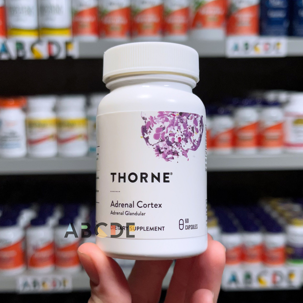 Thorne Adrenal Cortex, кора надпочечников, 60 капсул. Препарат для ...