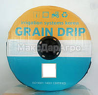 Капельная лента для полива Grain Drip (Корея) 6 mil через 30 см, 3000 м 1,0 л/ч эмиттерная