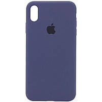 Оригинальный чехол для iPhone XR Silicone Case Full Midnight Blue