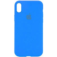 Оригинальный чехол для iPhone XR Silicone Case Full Blue